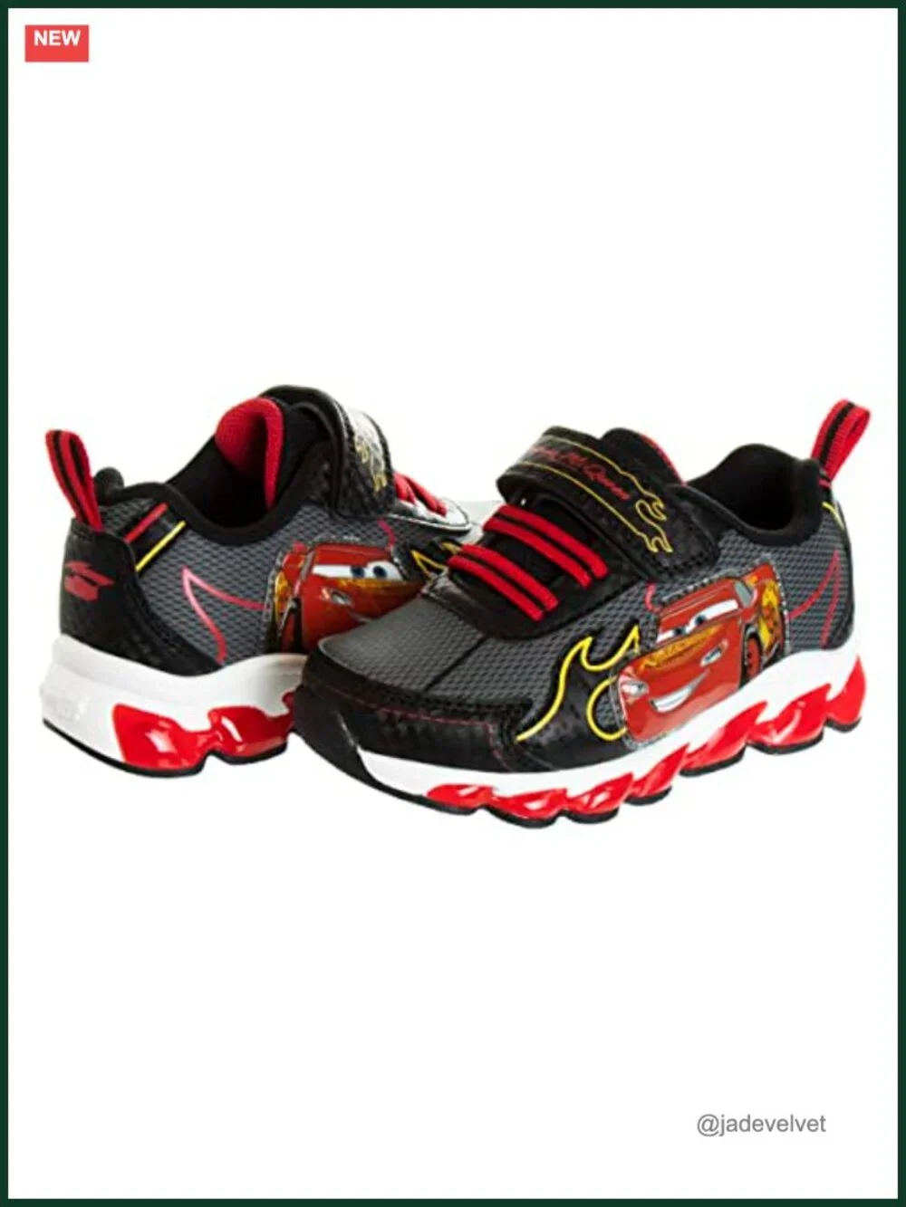 Lighted Sneaker with Hook & Loop Closure for Toddler Boys